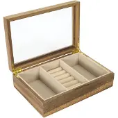 Home Deco Factory Sieradenkist - acacia hout - 24 x 16 cm - organizer - sieradendoos - box