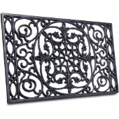EDO Hanse Home Deurmat Rubber 45x75cm Ornament - Antislip & Duurzaam