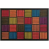 Oxide Kleurrijke Rubberen Deurmat 40x60 cm - Antislip & Duurzaam