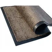 EDO Merkloos Merkloze Deurmat 58x90 cm - Absorberend en Antislip - Donkerbruin