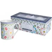 Livello Set van 2 Mokken 350ml - Levendige Bloemendecoratie