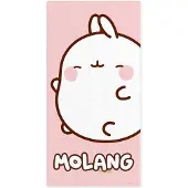 Sakami Merchandise Molang Towel Pink 35 x 75 cm