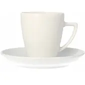 Lubiana Beata/Sonia Espressokopje met Schotel 100 ml Wit Porselein