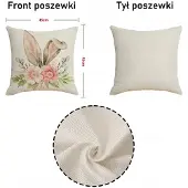 ECarla Decoratieve Kussenhoes 45x45cm Lente/Pasen - POD 227