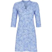 Ringella Gebloemd nachthemd blauw - Blauw - Maat - 42
