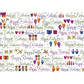Susy Card Cadeaupapier op rol 'Wensen'
