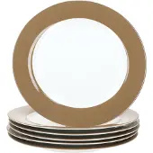 Ritzenhoff & Breker 6-delige set dinerborden 27cm Nougat Doppio - 545777