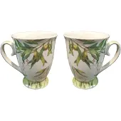 Marco polo Set van 2 Mokken, Groene Olijven, 300 ml, Cadeau Set