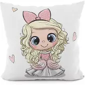 Markizeta Decoratieve Kussenhoes 40x40cm Velours Meisje - Zacht & Veilig