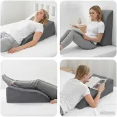 vidaXL Been Kussen Grijs 68 x 40 x 18 cm PU Schuim