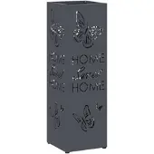 vidaXL Regen Paraplu Stand Antraciet 15,5 x 15,5 x 49 cm Staal