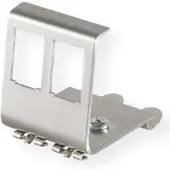 Roline DIN-Rail frame voor 2 Keystone modules / RVS
