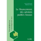 Lgdj Le financement des services publics locaux