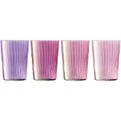 LSA International Tumbler L.S.A. Gems Glas Rood 560 ml (4-Delig)