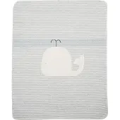 David Fussenegger Baby deken walvis/strepen vilt 70 x 90 cm