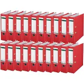 Leitz Map 1010, DIN A4, rugbreedte 80 mm, 20 stuks, rood