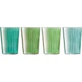LSA International Tumbler L.S.A. Gems Glas Groen 560 ml (4-Delig)