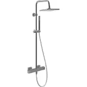 Linie Mavin 200 opbouw regendoucheset met thermostatische kraan Glanzend Chroom