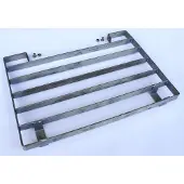 Cemo Schraperrooster voor grof vuil voor laarzenreiniger ECO, roestvrij staal, B 400 x D 284 x H 36 mm