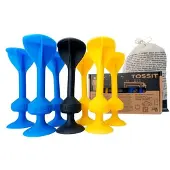 Gigamic Jeu d'adresse Tossit Bleu et Jaune