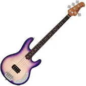 Sterling By Music Man Ray34 Flamed Maple Purple Sunset elektrische basgitaar