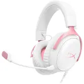 HyperX Cloud III Wired Gaming Headset - Wit/Roze (PC, PS5, Xbox Series X/S)