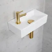 Wiesbaden Fonteinset glans wit color goud