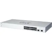 Cisco CBS220 SMART 16-POORTS GE POE 2X1G SFP (16 Havens), Netwerkschakelaar, Wit