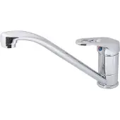 Plieger Solid Keukenkraan - 1-gats - Draaibare uitloop - Chroom