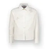 Vingino gebloemde blouse wit Meisjes Katoen Klassieke kraag Bloemen - maat 176