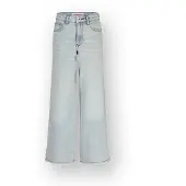 Vingino wide leg jeans wide leg jeans light blue denim Blauw Effen - maat 152