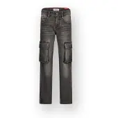 Vingino Jeans Paolo Cargo Jongen Zwart 122