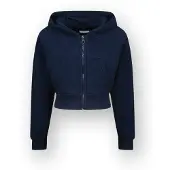 Vingino sweatvest donkerblauw Effen - maat 128 | Vest van