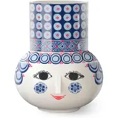 Bjørn Wiinblad Olga vaas 20 cm Blauw