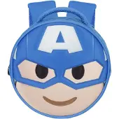 Marvel Rugzak 'Captain America Send-Emoji' sand / royal blue/koningsblauw / wit