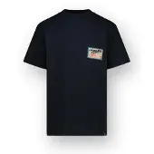 Vingino T-shirt met backprint donkerblauw Jongens Katoen Ronde hals Backprint - maat 128