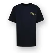 Vingino T-shirt met backprint zwart Jongens Katoen Ronde hals Backprint - maat 176