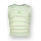 Vingino Top Icon-Crop stripe rib Meisje Groen 140