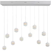 Schöner Wohnen Hanglamp Lini, dimbaar, wit / opaal, Woon-/ Eetkamer, Kunststof, Modern