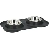 Huismerk Premium Voederbak Met Mat - 36 x 21 x 3 cm