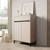 Meubella - Finta - Schoenenkast - Beige - 80x40x110 cm