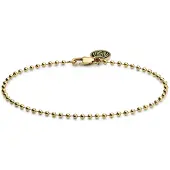 Lucleon Essentials | 2,5 mm Goudkleurige Ketting met Bolletjes Schakels
