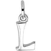 The Jewelry Collection Zilver Gerhodineerde Hanger letter L 1330009