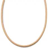 Lucleon Tenvis | 5 mm Zandkleurige Leren Ketting
