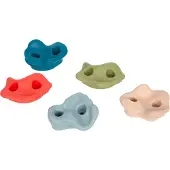 Small Foot Design Klimstenen - COMPANY - Set 5 - Robuust plastic - Bevestiging inbegrepen - Voor kinderen
