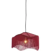 Light & Living Hanglamp Ø40x26 cm TIFFANY velvet bordeaux