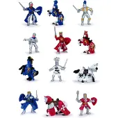 Papo Mini Plus Speelfiguren - 12 st. - Ridders - - OneSize - Speelgoedfiguren