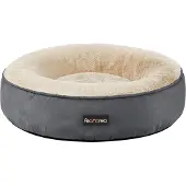 Feandrea Ø 50 cm donutvormig hondenbed, Donkergrijs