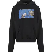 Mister tee Sweatshirt 'Ovhoe' beige / blauw / kersrood / zwart / wit