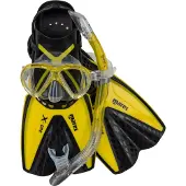 Mares Aquazone Set X One Marea Snorkeling Set Geel EU 44-47